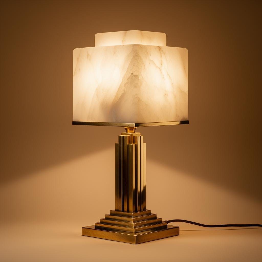 Lampe de Bureau en Albâtre